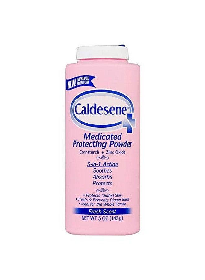 Medicated Protecting Powder ; 5 Ounce ; With Zinc Oxide & Cornstarch ; Helps Protect Irritated Chafed Skin ; Ideal For The Whole Family ; Fresh Scent