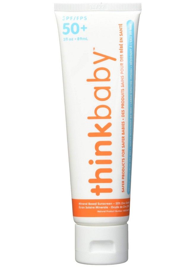 Think Bby Spf50+ Sunscree Size 3.0 O Think Baby Spf50+ Safe Natural Sunscreen 3.0 Oz2