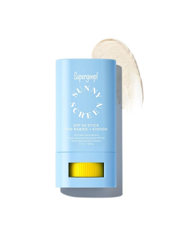 Upergoop! Sunnyscreen 100% Mineral Stick Spf 50 0.7 Oz Face & Body Sunscreen For Babies & Kids 100% Nonnano Mineral Formula Pediatrician Tested Hypoallergenic Fragrance & Silicone Free