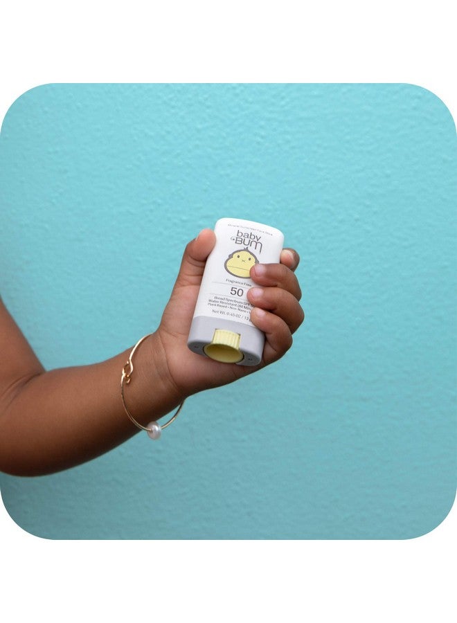 Baby Spf 50 Sunscreen Stick Mineral Rollon Uva/Uvb Face And Body Protection For Sensitive Skin Fragrance Free Travel Size Unscented 0.45 Oz