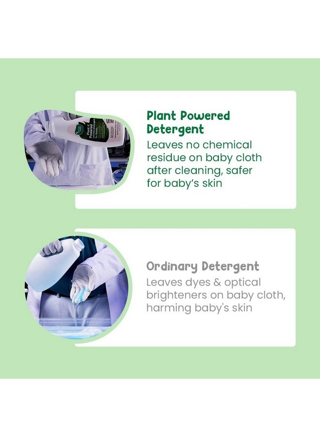 Baby Laundry Liquid Detergent (Powered By Plants) With Bio Enzymes And Eucalyptus Oil Refill Pack (500Ml)