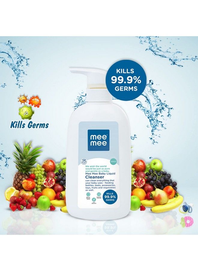 Mee Mee Mild Baby Liquid Laundry Detergent Bottle (500Ml) And Mee Mee Anti Bacterial Baby Liquid Cleanser Bottle (500Ml)