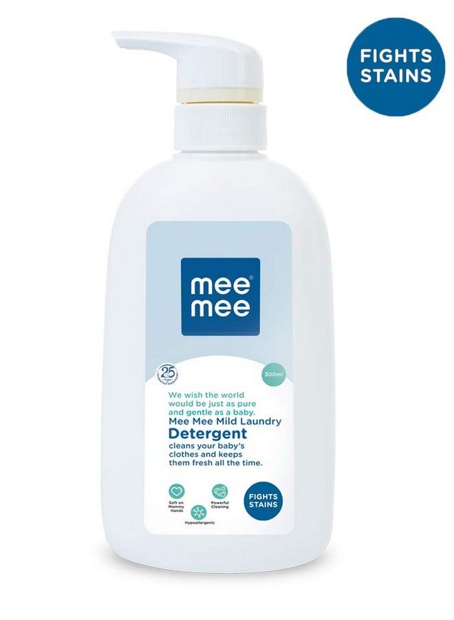 Mild Baby Liquid Laundry Detergent Food Grade Removes Milk Odour Ph Balanced Anti Bacterial For Baby Clothes (Bottle) (300 Ml Bottle)