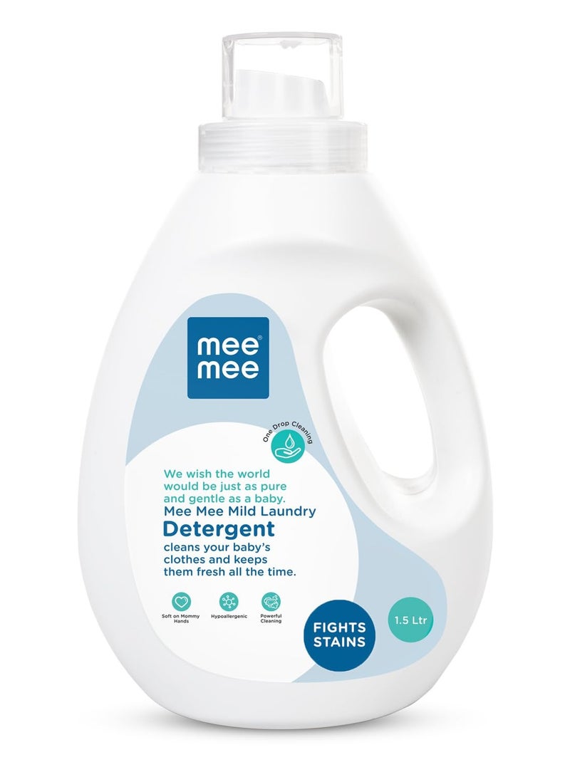 Mee Mee Baby Anti-Bacterial Liquid Laundry Detergent Hypoallergenic Free Food Grade Ph balanced (Bottle 1.5 Litre)