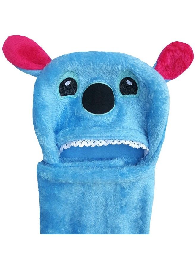 Ultrasoft Extra Large Blue Premium Supersoft Unknown Animal Hooded Wrapper;Bathrobe(Blue Animal)