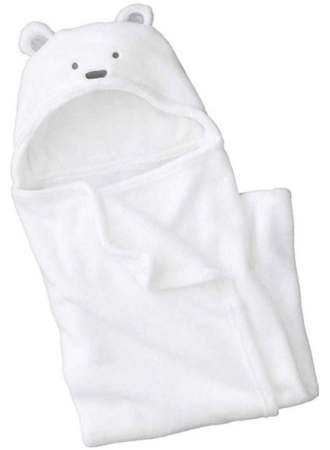 Ultrasoft Extra Large White Premium Supersoft Cute Cat Hooded Wrapper;Bathrobe(White Catty)