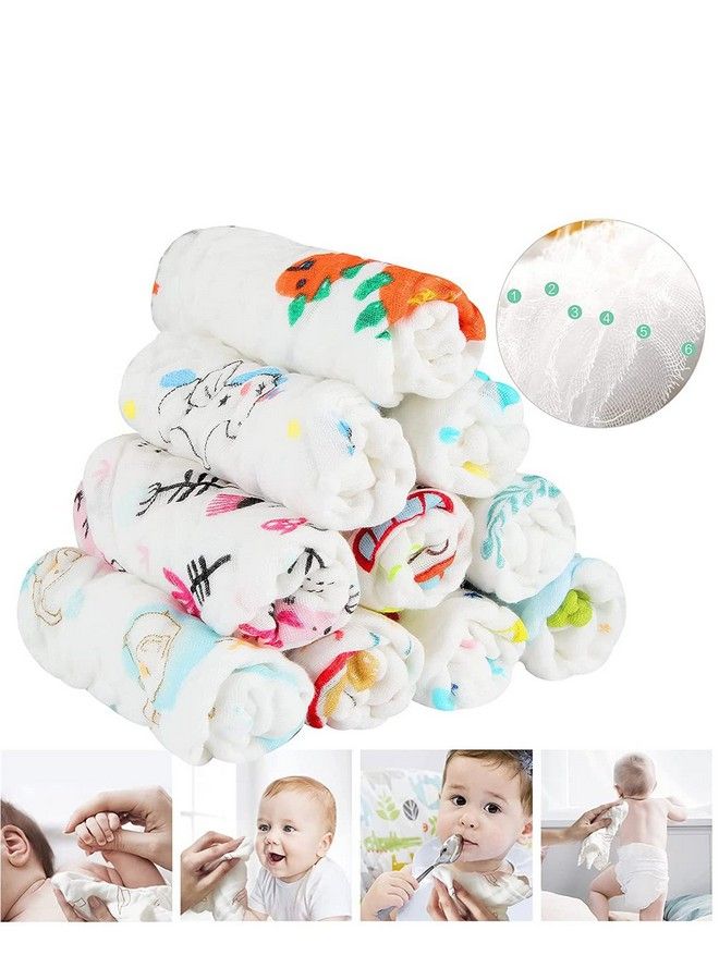 Baby Super Soft Absorbent Muslin 6 Layer Wash Towel100X100 Cm (0 3 Years)Orange And Pack Of 5 Napkin