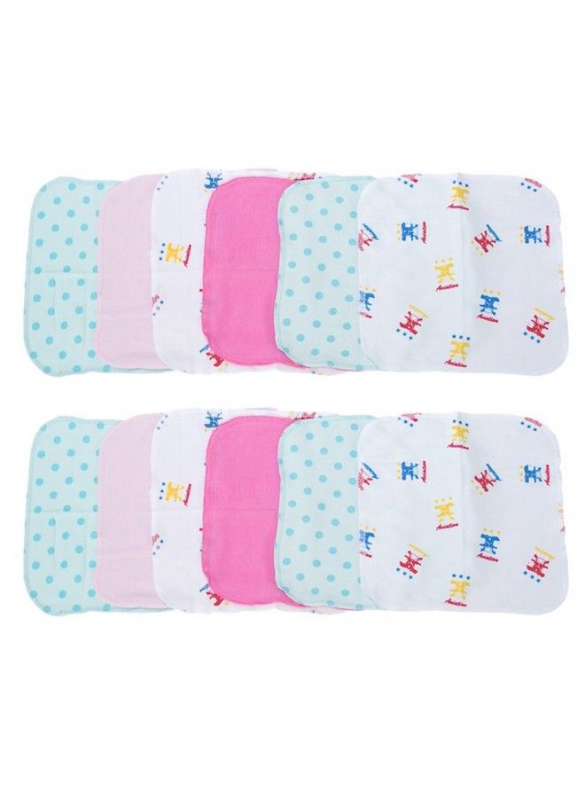 Baby Mini Napkins (Set Of 6) ; Soft Absorbent Cotton Napkins