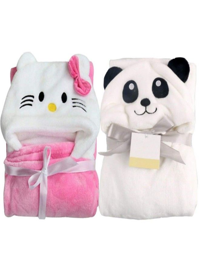 All In 1 Ultrasoft Luxury Hooded Funny Caps Wrapper Baby Bath Towel Baby Blanket
