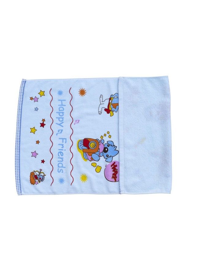 Baby'S Cotton Onesided Terry Absorbent Cute Bunny Super Soft Towel 89 By 50.8 Cms Pink Yellow And Bluepack Of 3