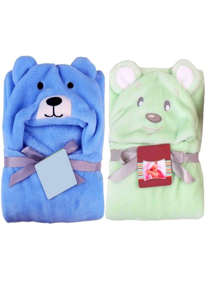 All In 1 Ultrasoft Luxury Hooded Funny Caps Wrapper Baby Bath Towel Baby Blanket