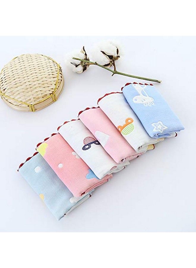 Baby Handkerchief 6Layered Cotton Pack Of 6