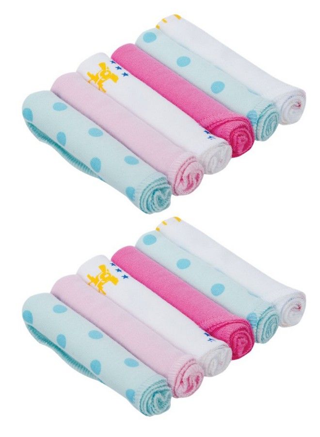 Baby Mini Napkins (Set Of 6) ; Soft Absorbent Cotton Napkins