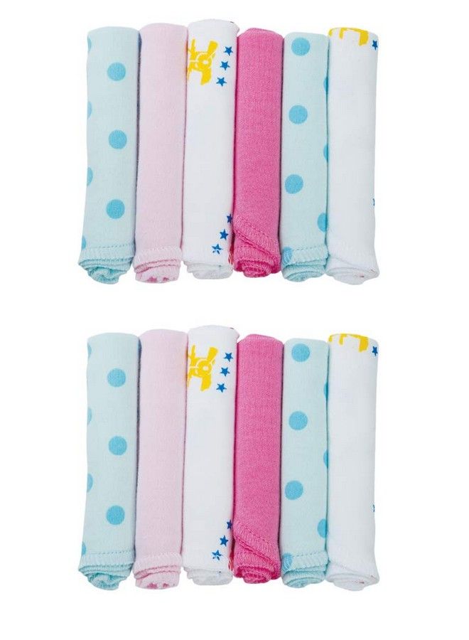 Baby Mini Napkins (Set Of 6) ; Soft Absorbent Cotton Napkins