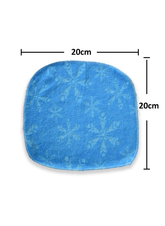 100% Hosiery Cotton Reusable Extra Soft Face Towels Washcloth For New Born Babies Print May Vary (Multicolor Pack Of 16)