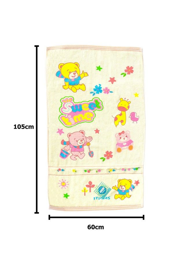 Super Soft High Absorbency Towel Bath Towel 100% Cotton Washcloth(450Gsm) For New Born Baby Infants Toddlers (Lemon 60X105 Cm Pack Of 1)
