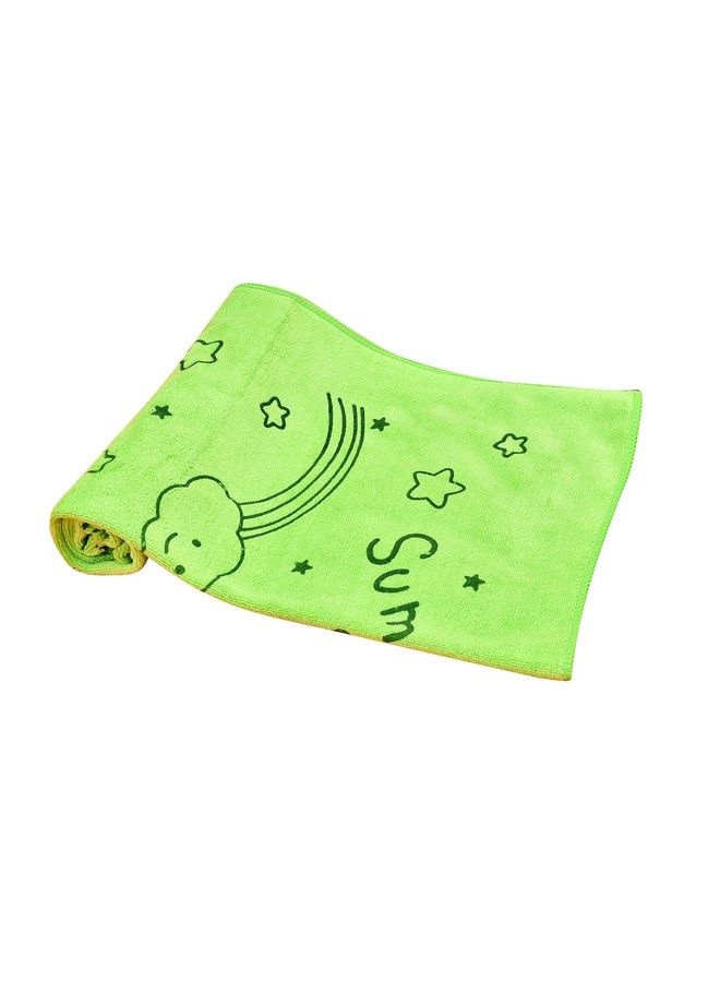 Bath Towel For Newborn Baby Kids ; Super Soft Baby Bath Towel For Infants (03 Years) (Green Pack Of 1)