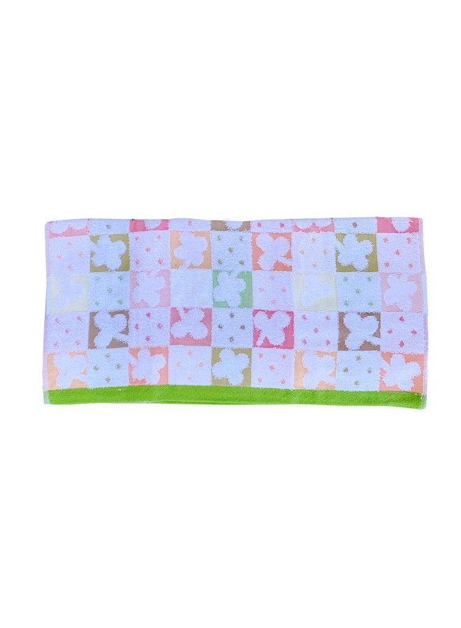 Towel Bath Towel Qick Dry Towels 100% Cotton 500Gsm Printed Towel Washcloth For New Born Baby Infants Toddlers (Green Pack Of 1 (48X95Cm))