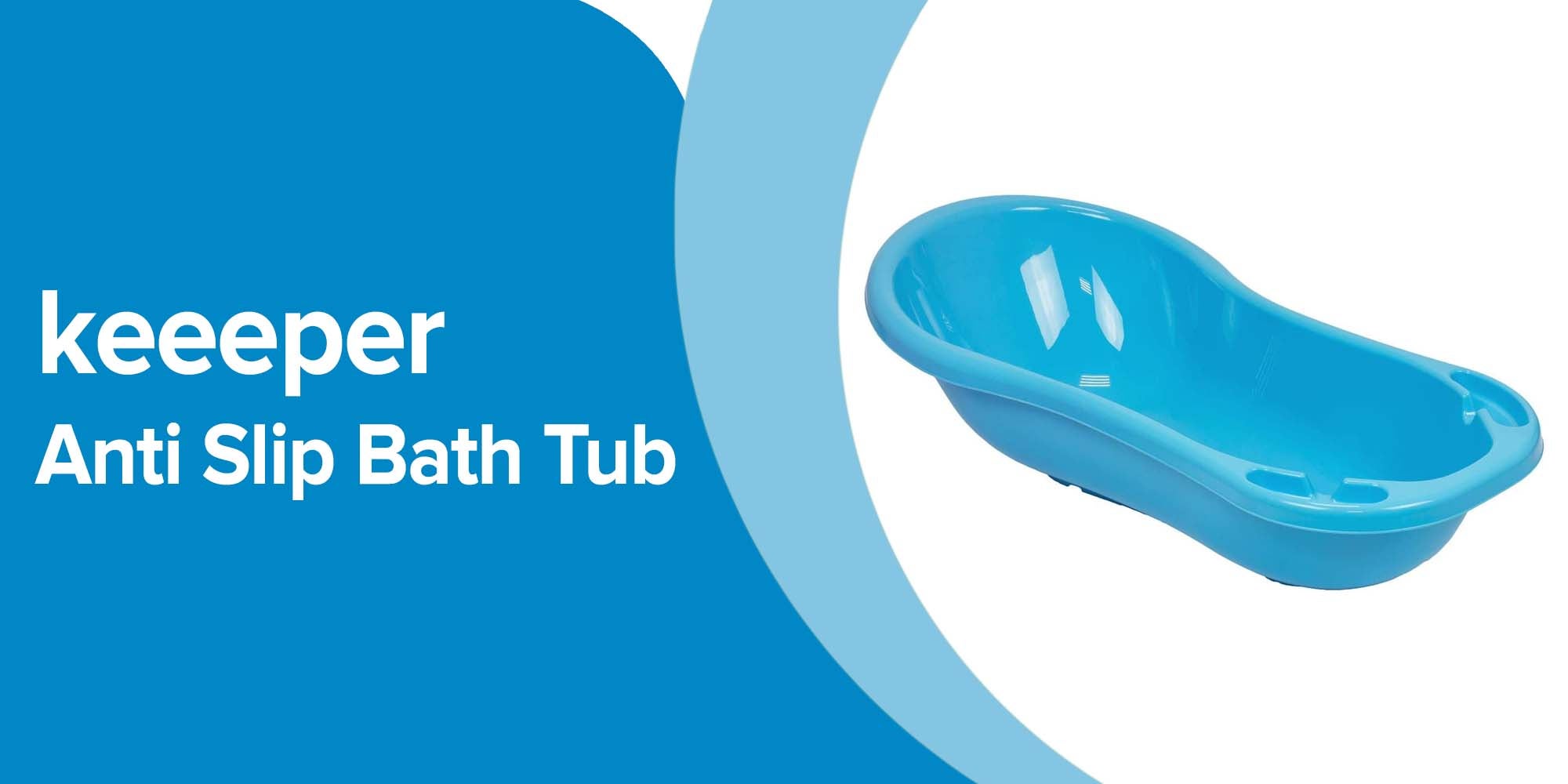 Anti Slip Bath Tub - Blue