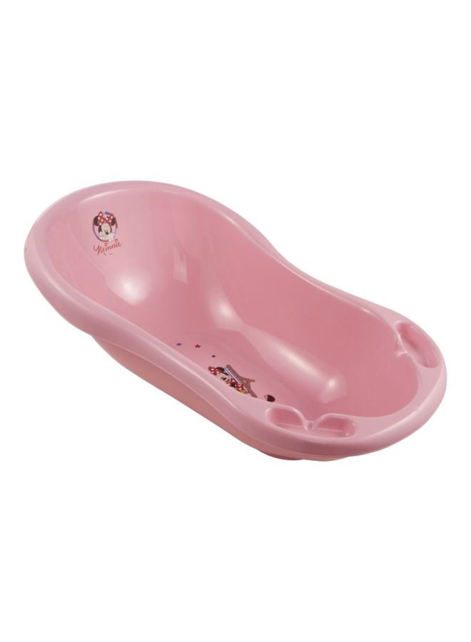 Minnie Baby Bath Tub With Plug - Dark Pink