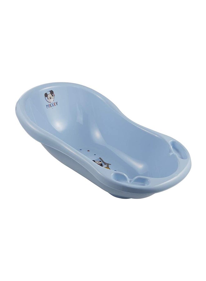 Mickey Baby Bath Tub With Plug - Sky Blue