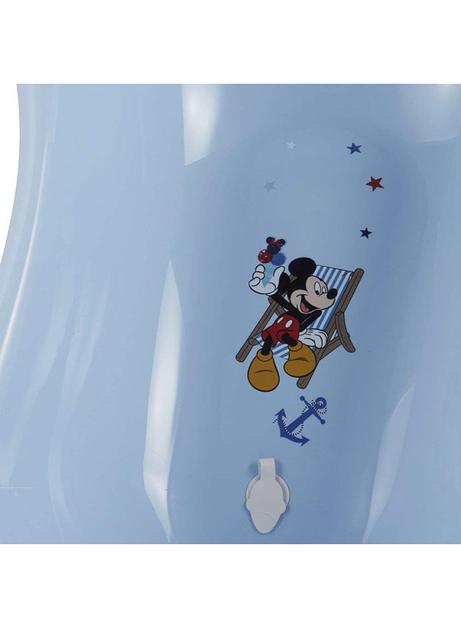 Mickey Baby Bath Tub With Plug - Sky Blue