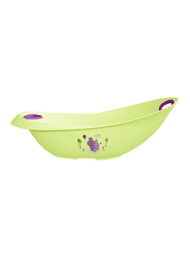 Animal-Themed Baby Bath Tub - Green/Purple