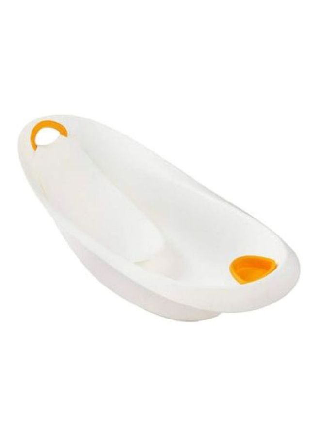 Winnie The Pooh Baby Bath Tub With Plug - White/Orange