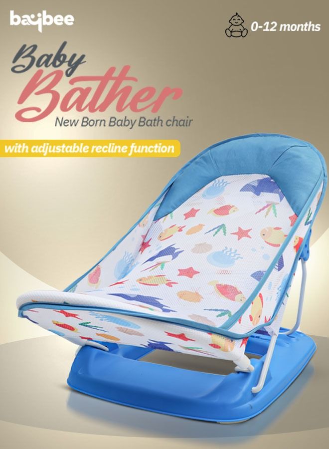 Foldable Baby Bather With 3 Position Recline With Soft Mesh 0 To 6 Months