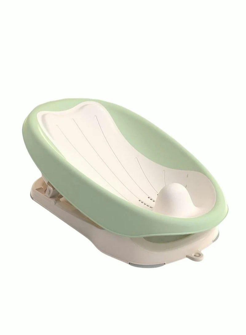 Foldable Baby Bath Chair With Washing Hair Shower Shampoo Cup For Newborn to Toddler Infant Bather Support Use in the Sink or Bathtub Includes 3 Reclining Positions