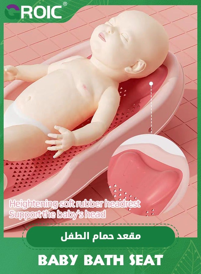 Baby Bather, Baby Bath Support for Bathtub or Sin, Ergonomic Infant Bath Support for Babies,Adjustable Height Bathtub