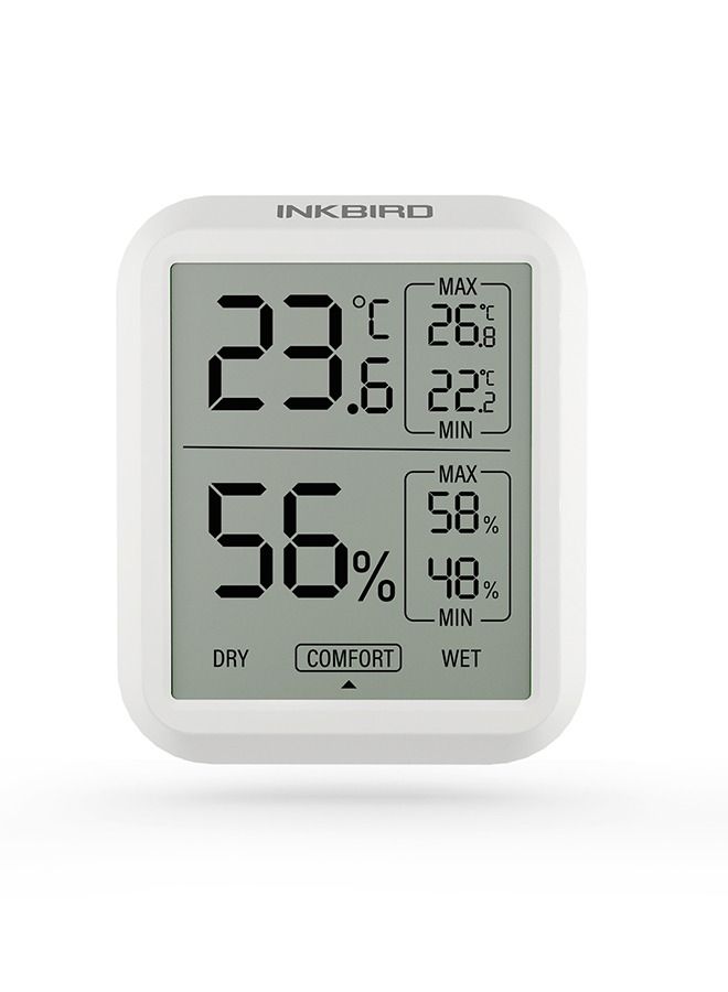 INKBIRD Digital Indoor Thermometer Hygrometer ITH-20 Room Temperature Humidity Monitor Thermo-Hygrometer Humidor Gauge For Home Reptile Succulent