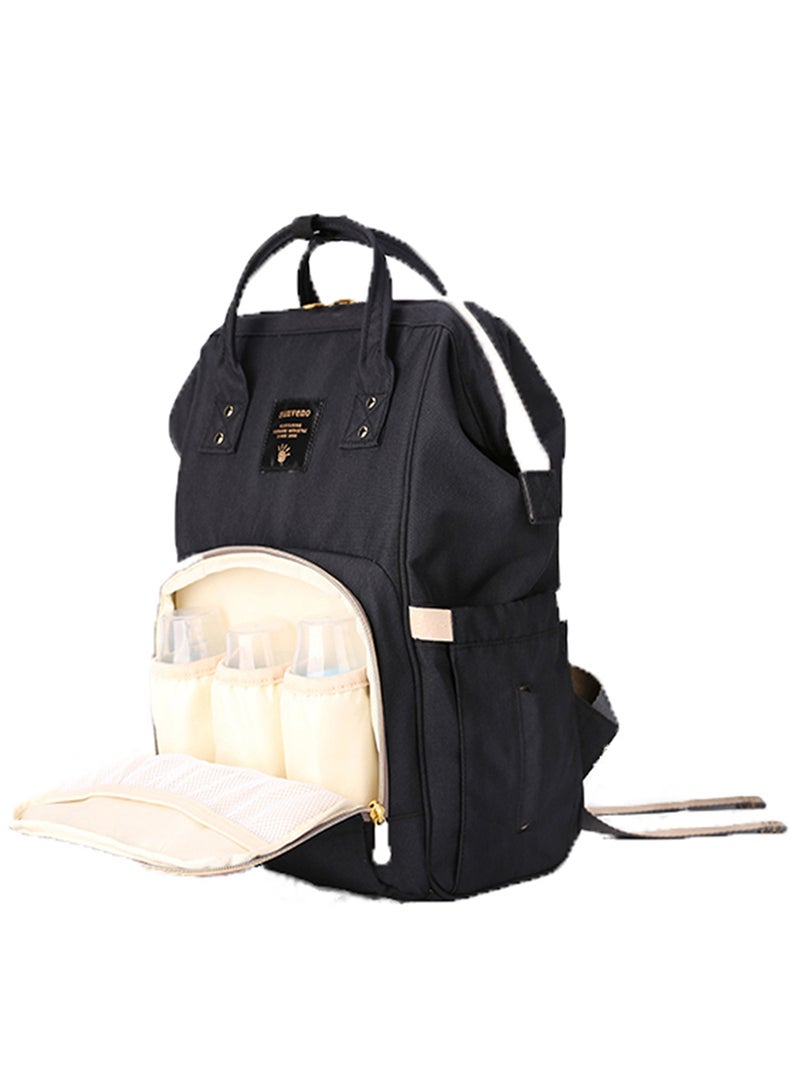 Multifunction Travel Diaper Backpack With USB - Black