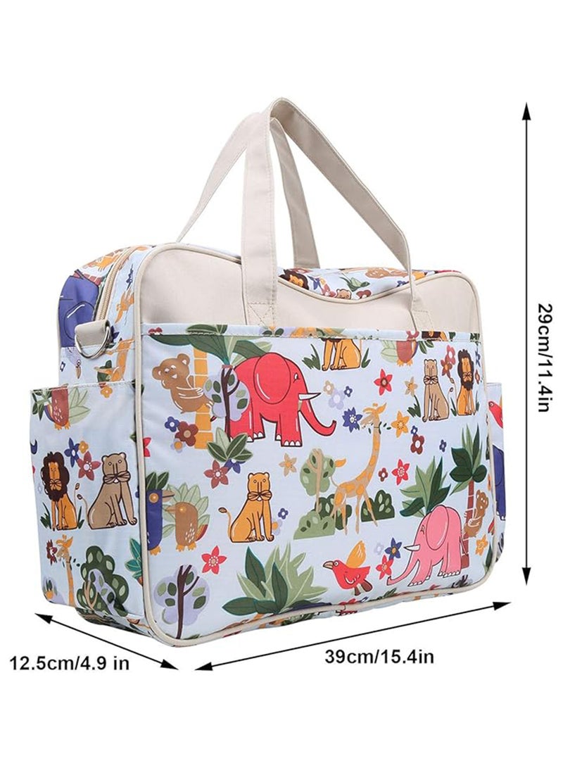 Multifunctional Animal Print Travel Nappy Bag With High-Quality Material