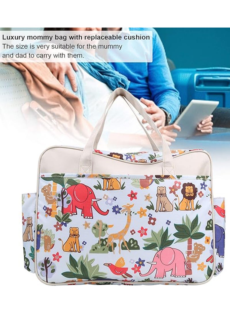 Multifunctional Animal Print Travel Nappy Bag With High-Quality Material