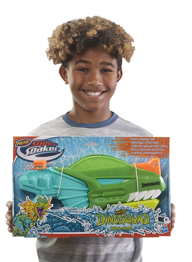 Nerf Super Soaker DinoSquad Dino-Soak Water Blaster -- Pump-Action Soakage For Outdoor Summer Water Games -- For Youth, Teens, Adults