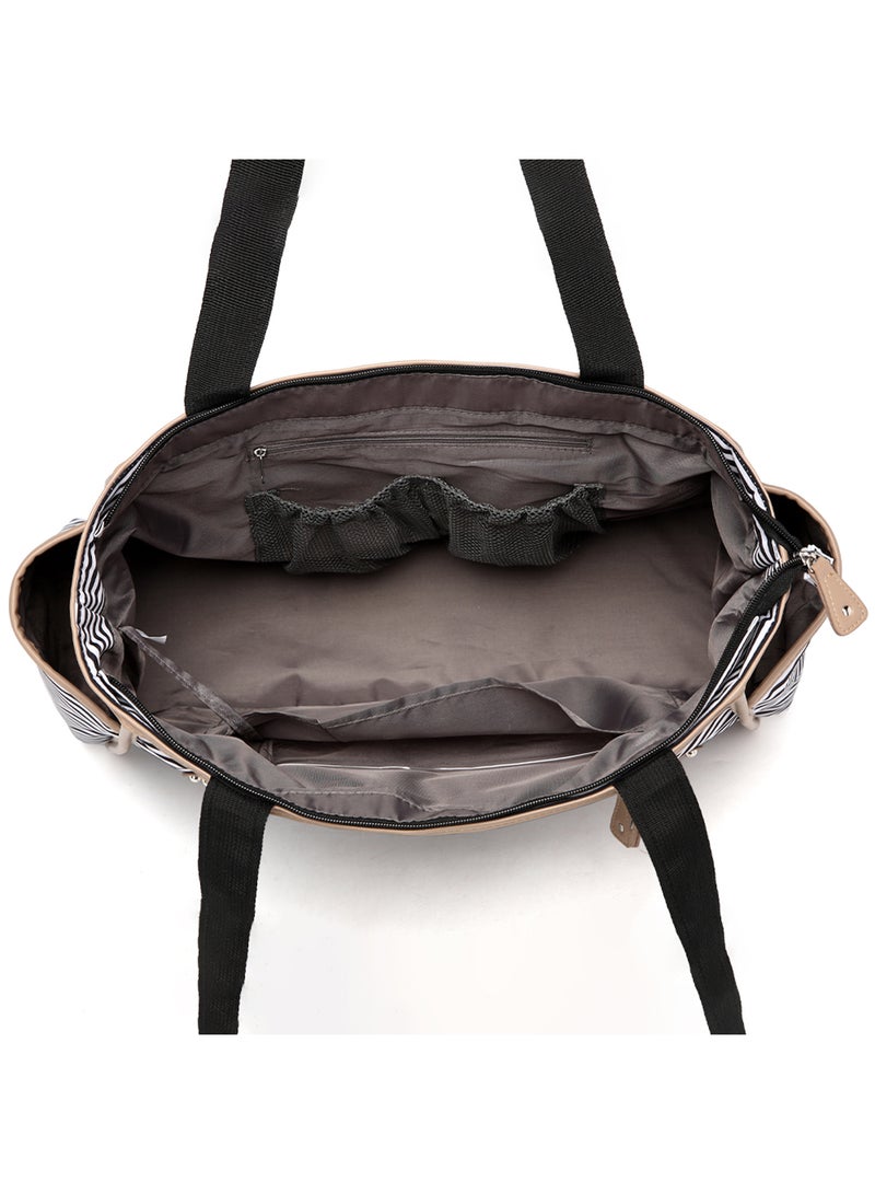 Betty Diaper Bag With Changing Mat For Baby Essentials - Ivory