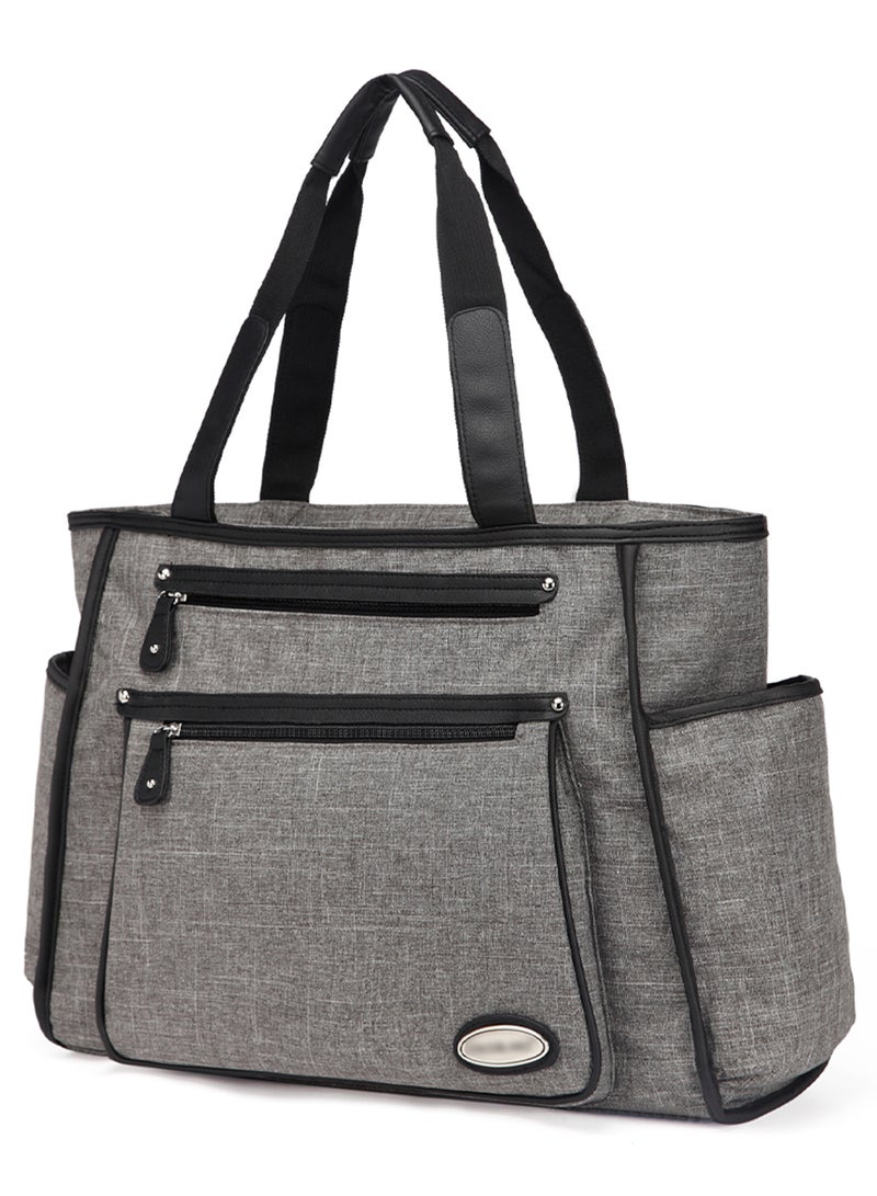 Betty Diaper Bag With Changing Mat For Baby Essentials - Grey