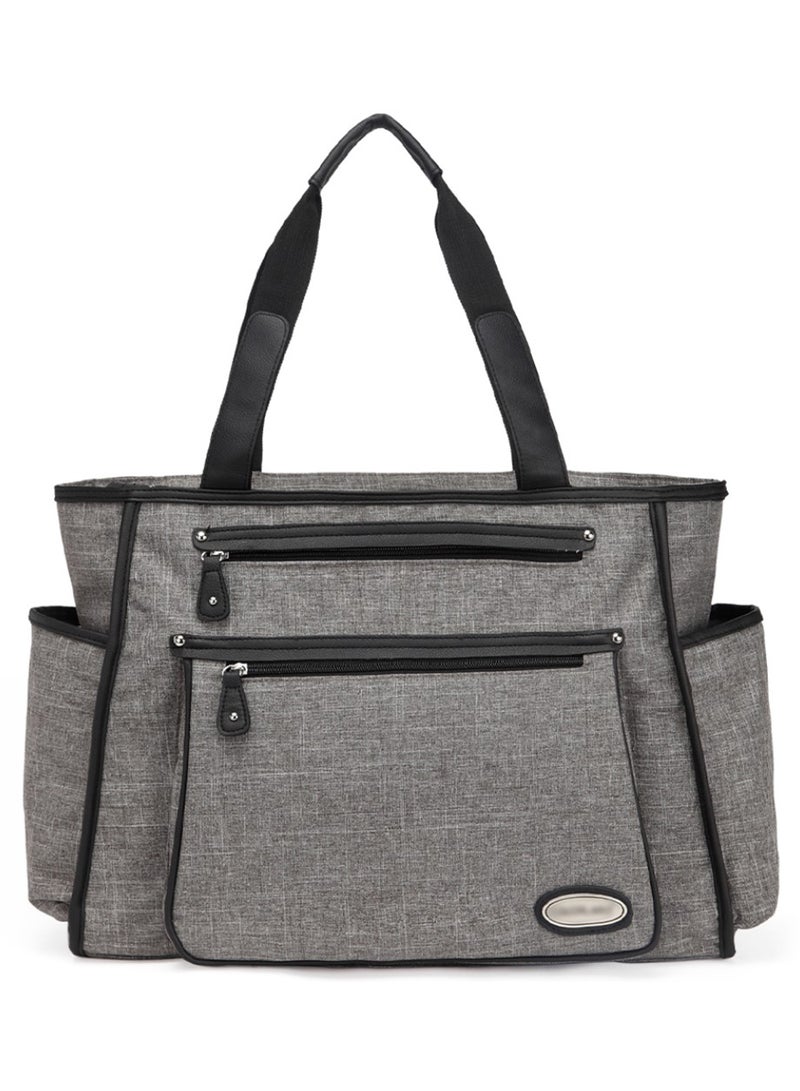 Betty Diaper Bag With Changing Mat For Baby Essentials - Grey