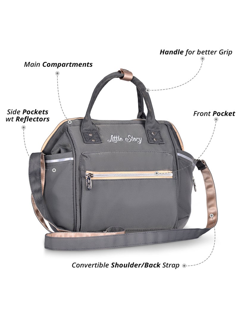 Ace Diaper Bag - Grey