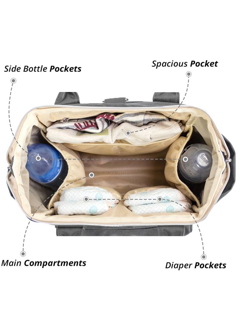 Ace Diaper Bag - Grey
