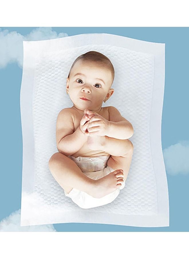 Baby Diaper Caddy With Changing Mats 100 Count - Grey