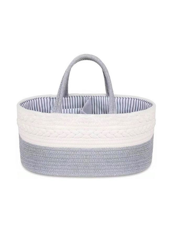 Baby Diaper Caddy With Changing Mats 100 Count - Grey