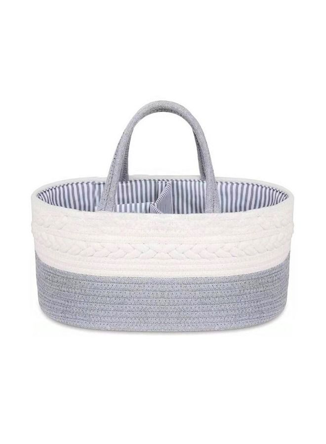 Baby Diaper Caddy With Changing Mats 50 Count - Grey