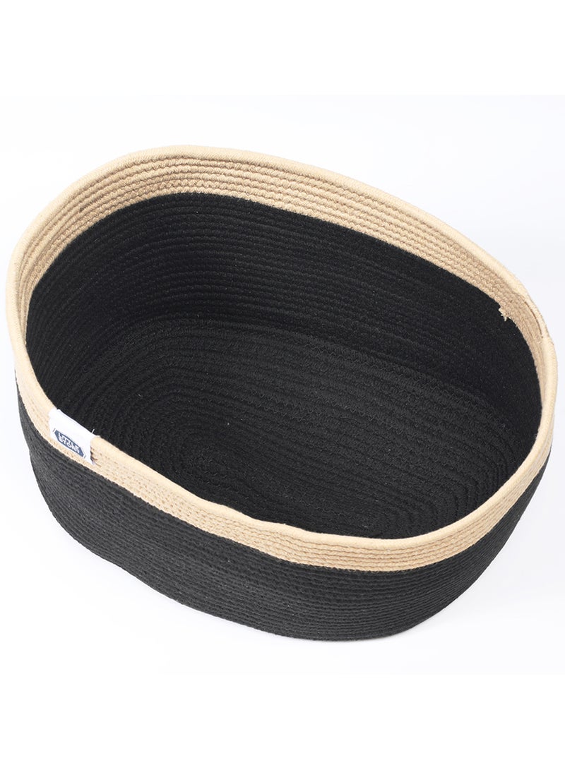 Multipurpose And Laundry Caddy Basket - Black