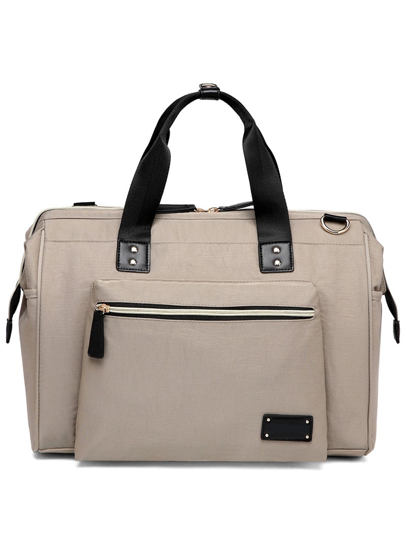 Zera Mom Dad Diaper Bag - Beige