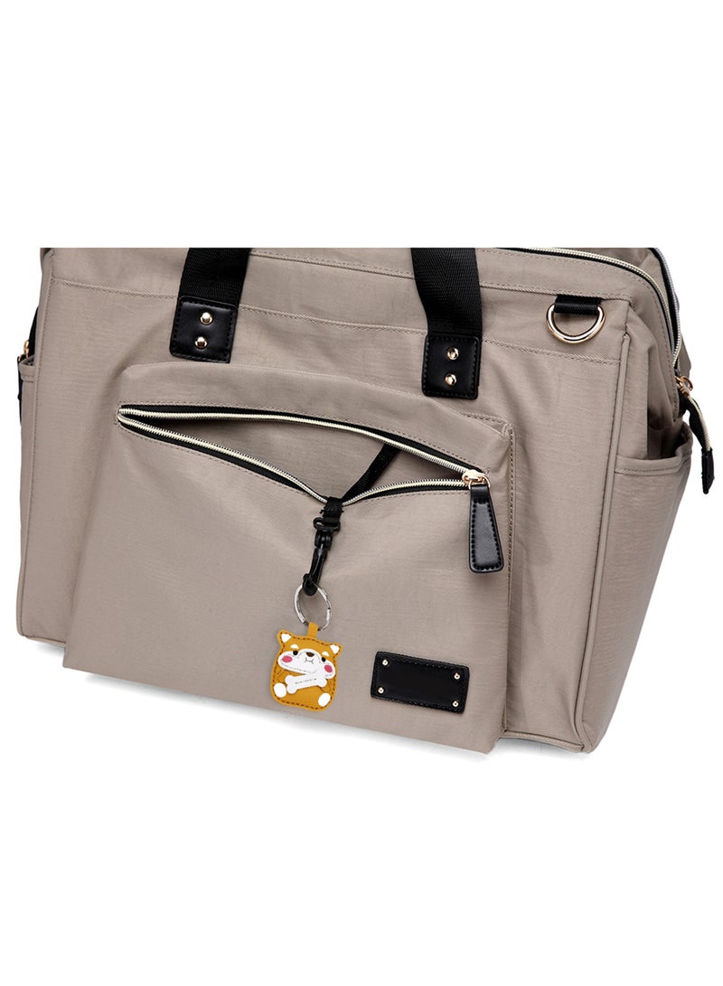 Zera Mom Dad Diaper Bag - Beige