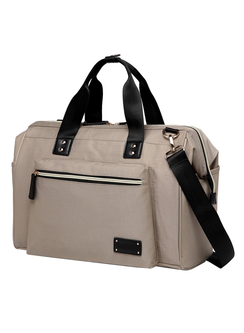 Zera Mom Dad Diaper Bag - Beige