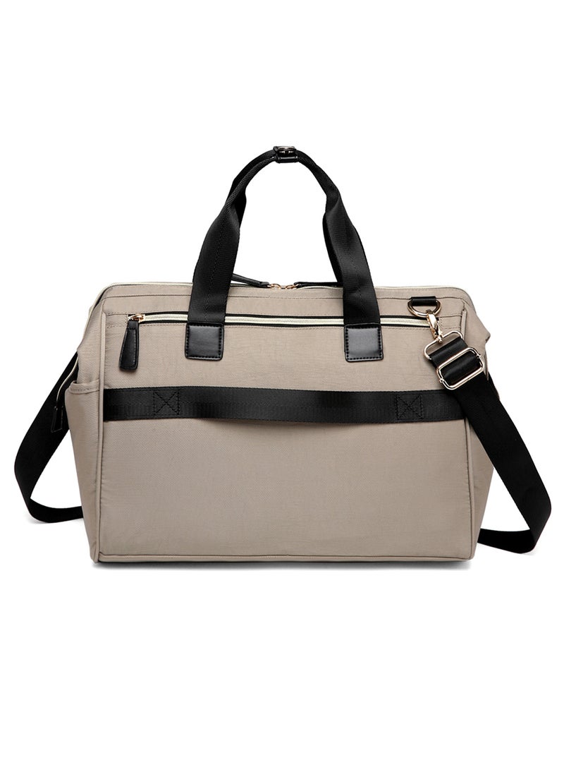 Zera Mom Dad Diaper Bag - Beige