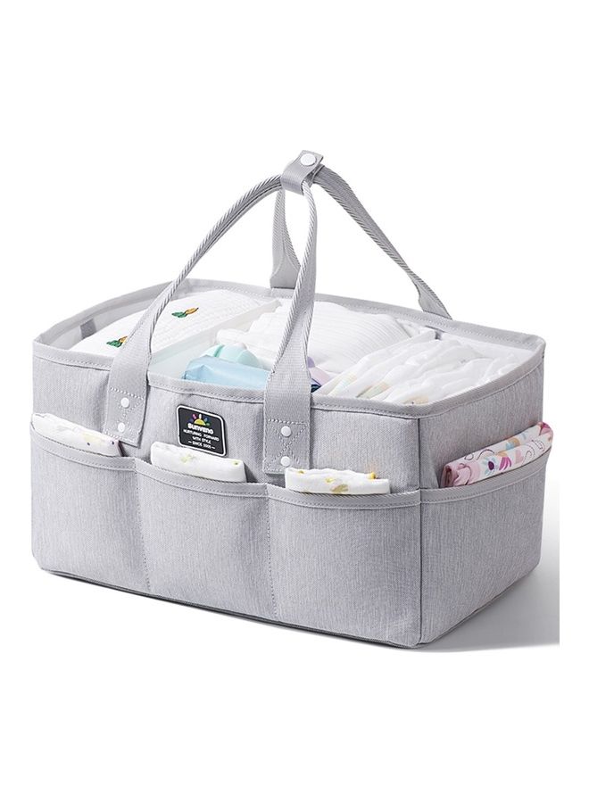 Diaper Caddy With Changing Mats 100 Count- Grey